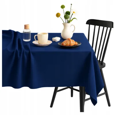 Produktbild von Rechteckige dekorative Tischdecke 145 x 320 cm, klassisches Marineblau