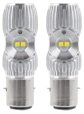 Image de Ampoules de phares pour moto, LED, feux de croisement/feux de route, modèle BA20D