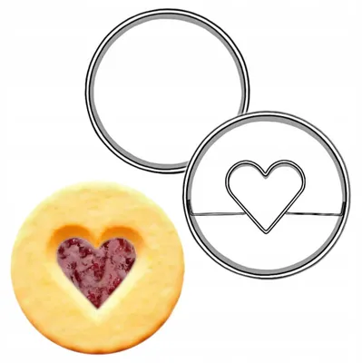 Produktbild von EkoForemki Ausstecher Set Herz-Kreis 3,1 cm