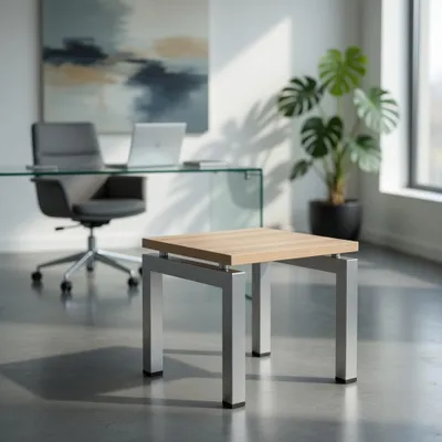 Immagine prodotto di Moderno tavolino in legno e metallo