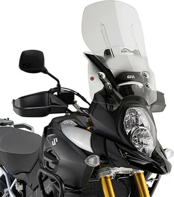 Produktbild von GiVi Windschild Airflow transparent 380-500 x 440mm kompatibel mit Suzuki DL