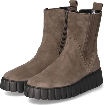 Produktbild von Gabor Damen Chelsea Boots/ Stiefeletten Braun Rauleder Größe: 39