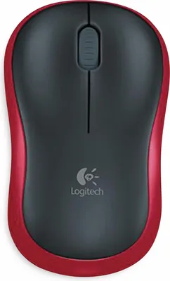 Produktbild von Logitech M 185 Cordless Notebook Mouse USB schwarz / rot