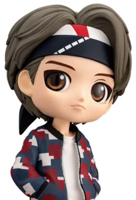 Productafbeelding van Bt21 Bts Tiny Tan V Mic Drop Qposket Figuur, grijs, één maat