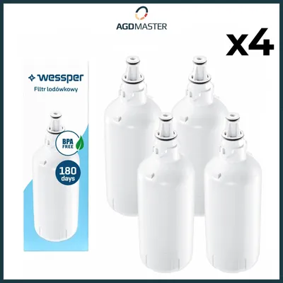 Produktbild von 4× Wasserfilter kompatibel mit Liebherr Kühlschrank – Ersatz für Filter 7440002