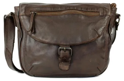 Immagine prodotto di Borsa Bear Design Borsa da donna 28x21 cm Borsa a tracolla in pelle marrone