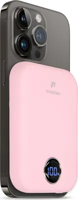Immagine prodotto di imoshion® Powerbank 10000 mAh Rosa chiaro Funzione di ricarica rapida USB, USB C e Micro USB