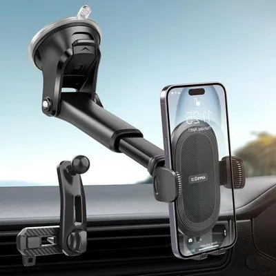 Immagine prodotto di Supporto per cellulare da auto con ventosa potente, ruotabile a 360°, universale