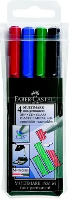 Immagine prodotto di Faber-Castell 152604 FABER-CASTELL Marker Multimark non-perm. M 4er Etui 5Stk