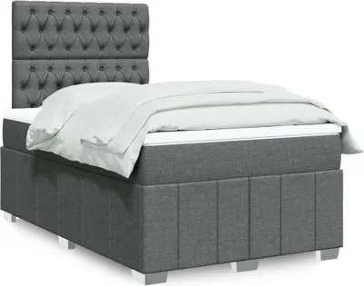 Produktbild von Eleganten-Stil Boxspringbett mit Matratze Dunkelgrau 120x200 cm Stoff,85,95 Kg cloris3616760