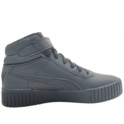 Imagen del producto de Botas Puma Carina 2.0 Mid Jr para mujer, color negro, estilo casual, con cordones