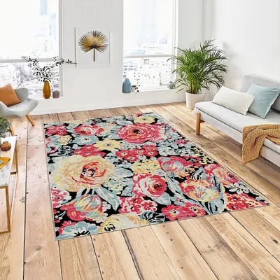Produktbild von Conceptum Hypnose, Woopamuk321, Teppich (140 x 220), 70 % BAUMWOLLE / 30 % POLYESTER, Mehrfarbig, 140 x 220 cm