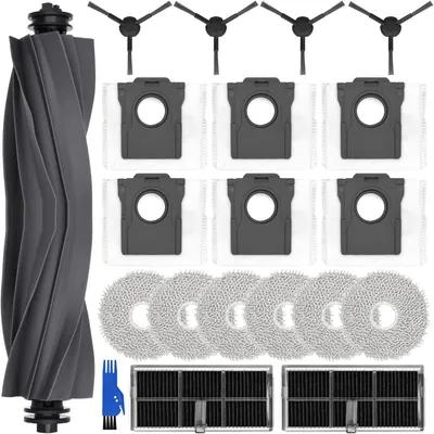 Produktbild von INF Ersatzzubehör-Set für Dreame L10s Pro, 6 Staubbeutel, 6 Wischpads, 1 Hauptbürste, 4 Seitenbürsten, 2 Filter