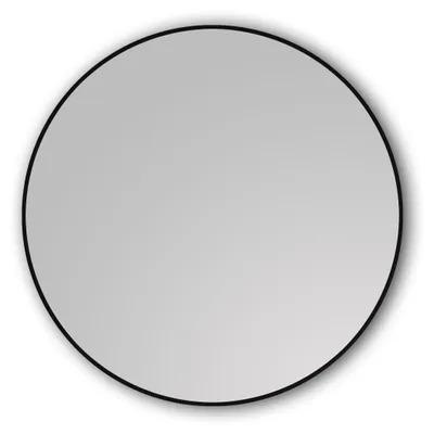 Produktbild von Wandspiegel 60 cm, rund, matt schwarz, Aluminiumrahmen