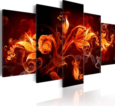 Produktbild von Modernes Wandbild 051390 (100x50) - 5 Teilig Bilder Fotografie auf Vlies Leinwand Foto Bild Dekoration Wand Bilder Kunstdruck Abstrakt