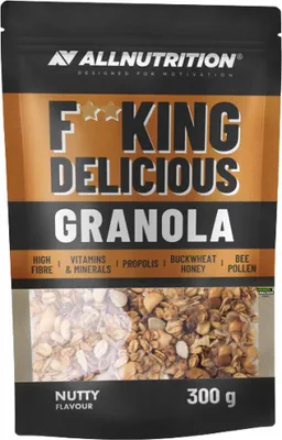 Zdjęcie produktu dla ALLNUTRITION Fitking Granola 300g musli orzechowe płatki śniadaniowe zdrowe śniadanie