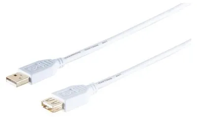 Immagine prodotto di Cavo di prolunga USB 2.0 bianco da 5 m (spina A - presa A)
