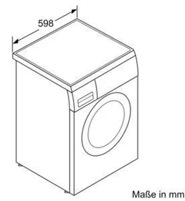 Produktbild von Siemens Waschmaschine iQ500, unterbaufähig, 8kg, 1400U/min, , weiß, 1 Stk.