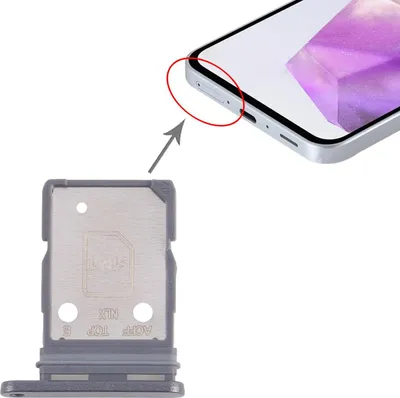 Produktbild von Für Samsung Galaxy A36 SM-A366B SIM Kartenhalter Dual SIM Ersatzteil Schwarz