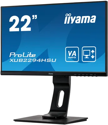 Produktbild von iiyama ProLite XUB2294HSU-B1, 54,6 cm (21.5"), 1920 x 1080 Pixel, Full HD, LED, 4 ms, Schwarz