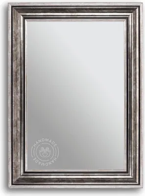 Produktbild von CLAMARO 'RIGA' Antik Wandspiegel mit Rahmen | Silber | Shabby Chic Vintage Barock Spiegel mit Holzrahmen | Barockspiegel inkl. Metall Aufhänger und Montagematerial, Größe:40x145
