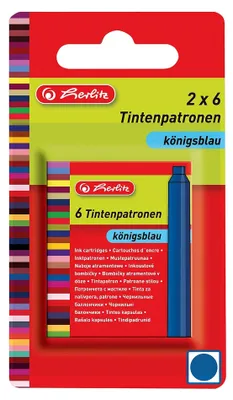Zdjęcie produktu dla wkład atramentowy herlitz, błękit królewski
