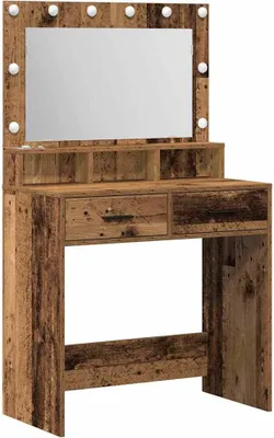 Obrázok produktu pre vidaXL Toaletný stolík s policou z regenerovaného dreva 79 x 41 x 135 cm materiál na báze dreva