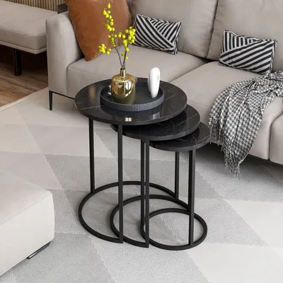 Obrázok produktu pre Skye Decor, Set konferen?ných stolíkov - Gimme (?ierna)