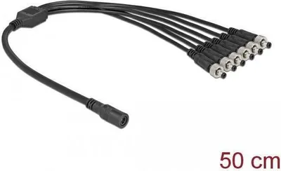 Produktbild von DC Verteilerkabel 5,5 x 2,1 mm 1 Buchse zu 6 Stecker verschraubbar