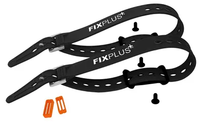 Produktbild von Befestigungssatz für Fahrräder mit Aluminiumhalterungen und Spanngurten