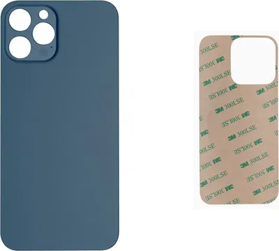 Produktbild von OEM iPhone 12 Pro Max Akkudeckel Backcover Rückseite Glas Blau