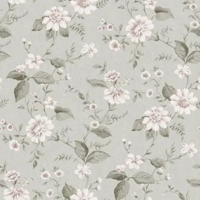Zdjęcie produktu dla Borastapeter Tapeta kwiaty zielonym - 660231 - 53 cm x 10.05 m