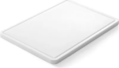 Image de Planche à découper universelle rainurée, HENDI, blanche, 355 x 250 x (H) 15 mm