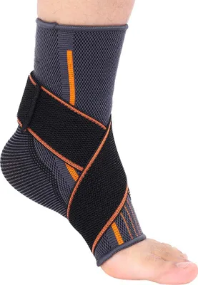 Obrázek produktu pro Podpůrná bandáž kotníku, kompresní, prodyšná, elastický ochranný pásek na nohu (S pro ženy)