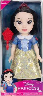 Produktbild von Disney Princess Schneewittchen-Modepuppe, 35 cm große Puppe mit Royal Reflection-Augen, inkl. schimmerndem, abnehmbarem Kleid mit Platinum-Holofoil-Print, Schuhen, Tiara und Bürste, perfekt für Mädchen ab 3 Jahren, Modepuppe, Weiblich, 3 Jahr(e), Junge/Mädchen, 350 mm, Mehrfarbig