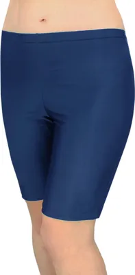 Produktbild von Aquarti Damen Schwimmradler Badehose Schwimmhose große Größen, Farbe: Dunkelblau, Größe: 48
