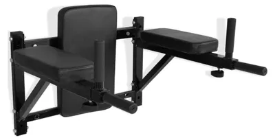 Produktbild von Wandmontiertes Fitness-Dipstation Schwarz, 7KG