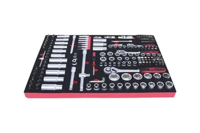 Produktbild von KS Tools 711.0179, Steckschlüssel-Satz, 179 Kopf/Köpfe, Chrom-Vanadium-Stahl, 8,1 kg