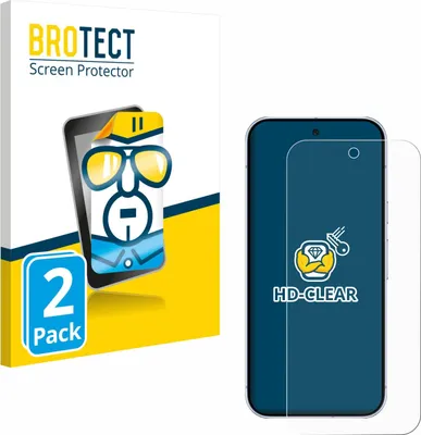 Produktbild von 2x Für Google Pixel 10 Pro Schutzfolie BROTECT Displayschutz Display Schutz Folie Klar Transparent