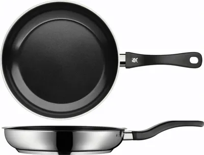 Produktbild von WMF 733686299, Rund, Allzweckpfanne, Schwarz, Edelstahl, Edelstahl, Edelstahl, Keramik, Elektro, Gas, Halogen, Induktion
