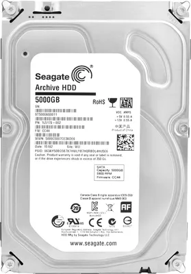 Image de Disque dur Seagate 5TB ST5000AS0011 128MB 5900Rpm Sata III 3,5" pouces