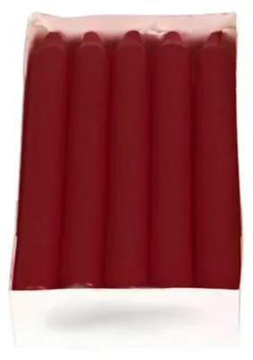 Image de Bougies de table, lot de 10, Bordeaux Bougies sur tige Bougies de chandelier Décoration de table