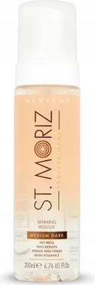 Immagine prodotto di St.Moriz Advanced Pro Formula Tanning Mousse - Medium Dark abbronzante wash-off per il corpo per una pelle del viso uniforme e illuminata 200 ml