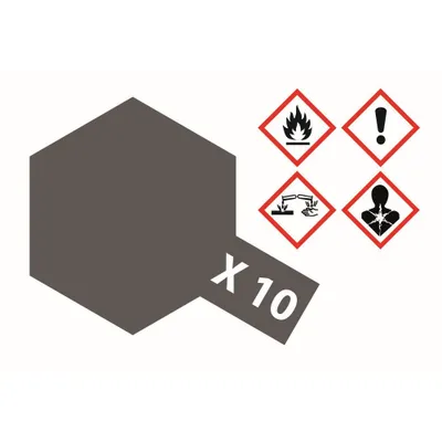 Produktbild von Tamiya 81010 - Acryl Farbe - X-10 Gun Metall Glänzend 23ml  -
