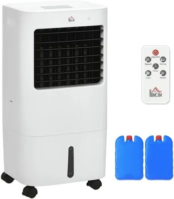 Zdjęcie produktu dla Przenośny klimatyzator 15L - wentylator z pilotem - 65W - 32 x 37 x 74 cm