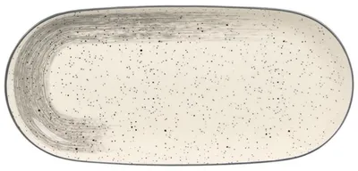 Obrázok produktu pre VESSIA, miska na servírovanie, oválna doska, 15x33 cm, sivá, do kuchyne, na stôl, do domácnosti
