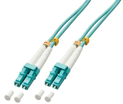 Produktbild von LINDY LWL-Duplexkabel LC/LC OM3  50m  50/125æm Multimode