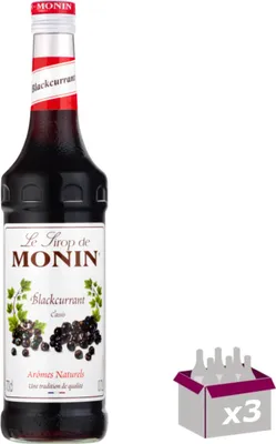 Image de Lot de 3 Sirop Monin - Cassis - 1L