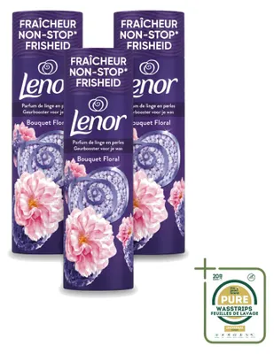Productafbeelding van 3 x Lenor Wasverfrisser - Bloemige bloemenboeket - Voorraadverpakking - 3 stuks