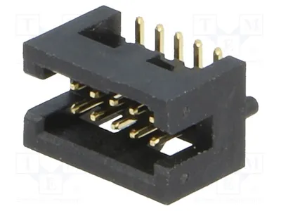 Immagine prodotto di 1 connettore femmina, 1,27 mm, DS1031-14-10S8B - connettore a spina, 10 pin, maschio, diritto